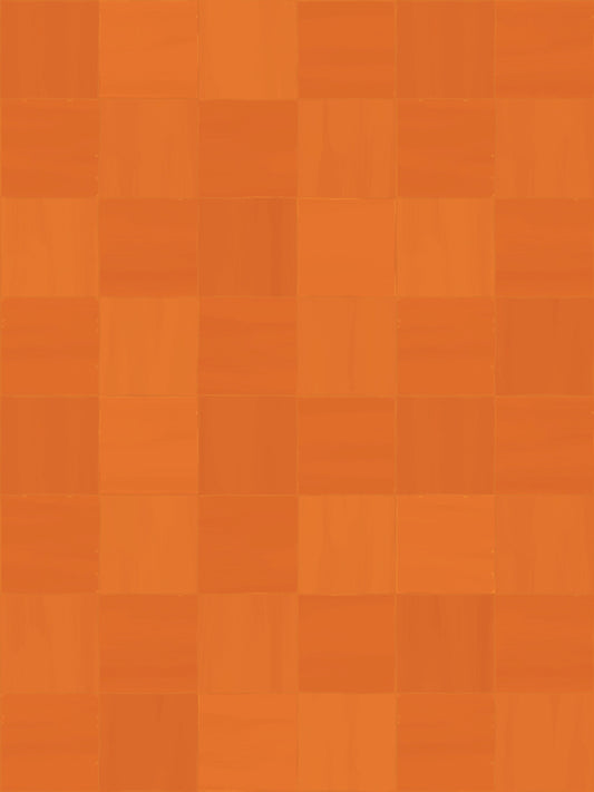 Zellige Wallpaper, orange
