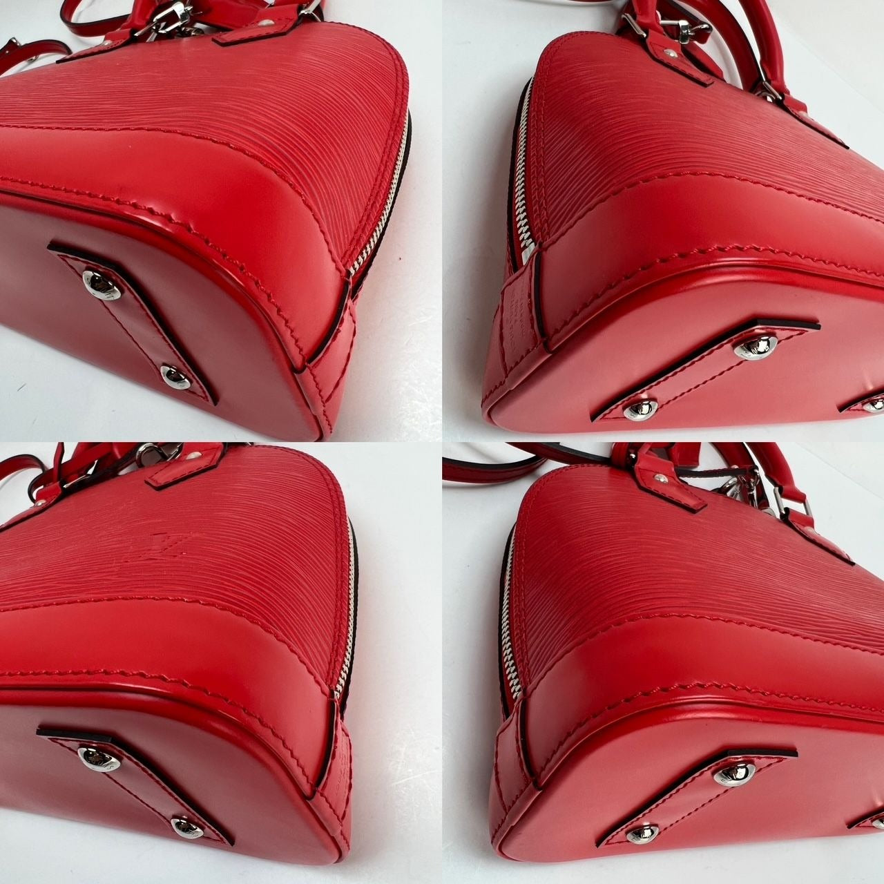 LOUIS VUITTON Alma BB Epi Coquelicot Shoulder Bag