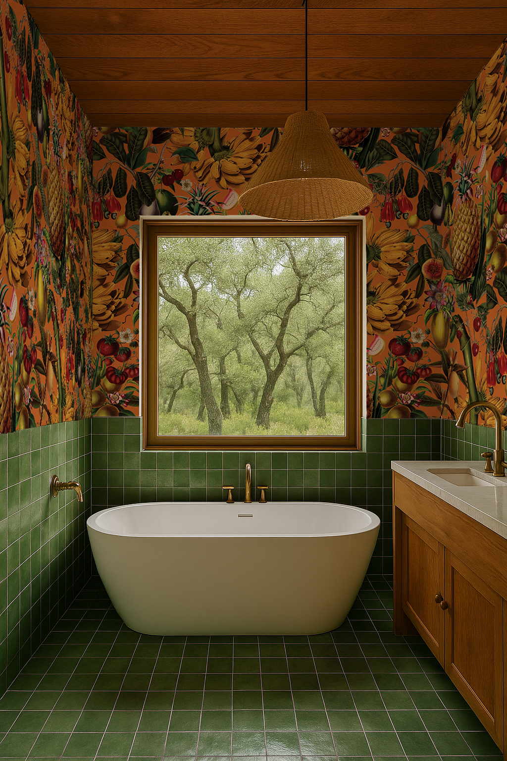 Juicy Fruit Wallpaper, orange