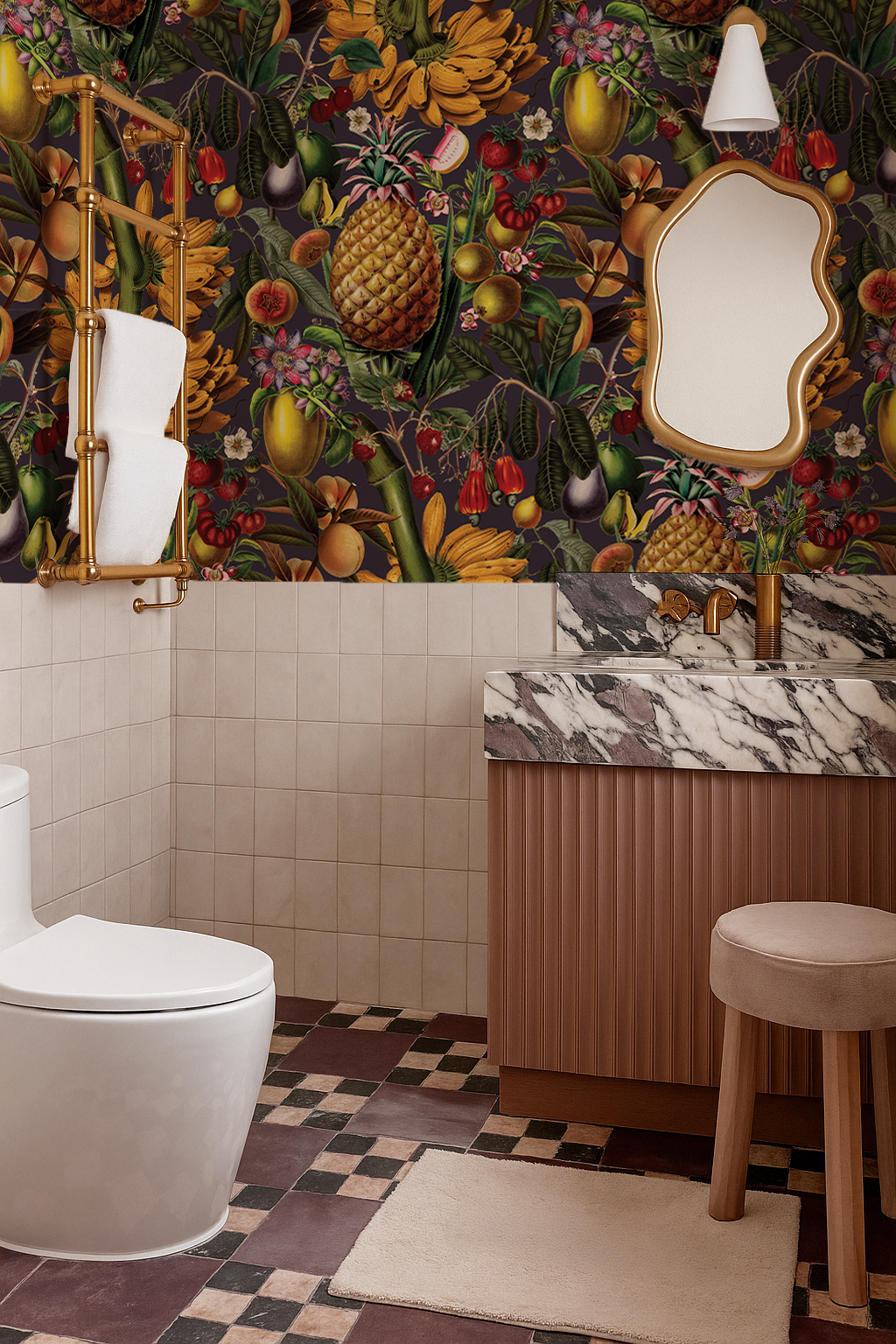 Juicy Fruit Wallpaper, plum