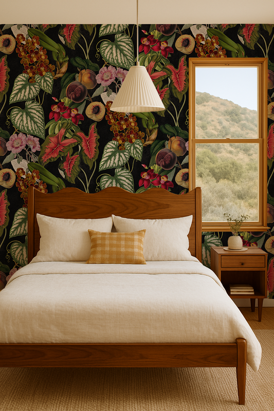 Cali Tropicale Wallpaper, black