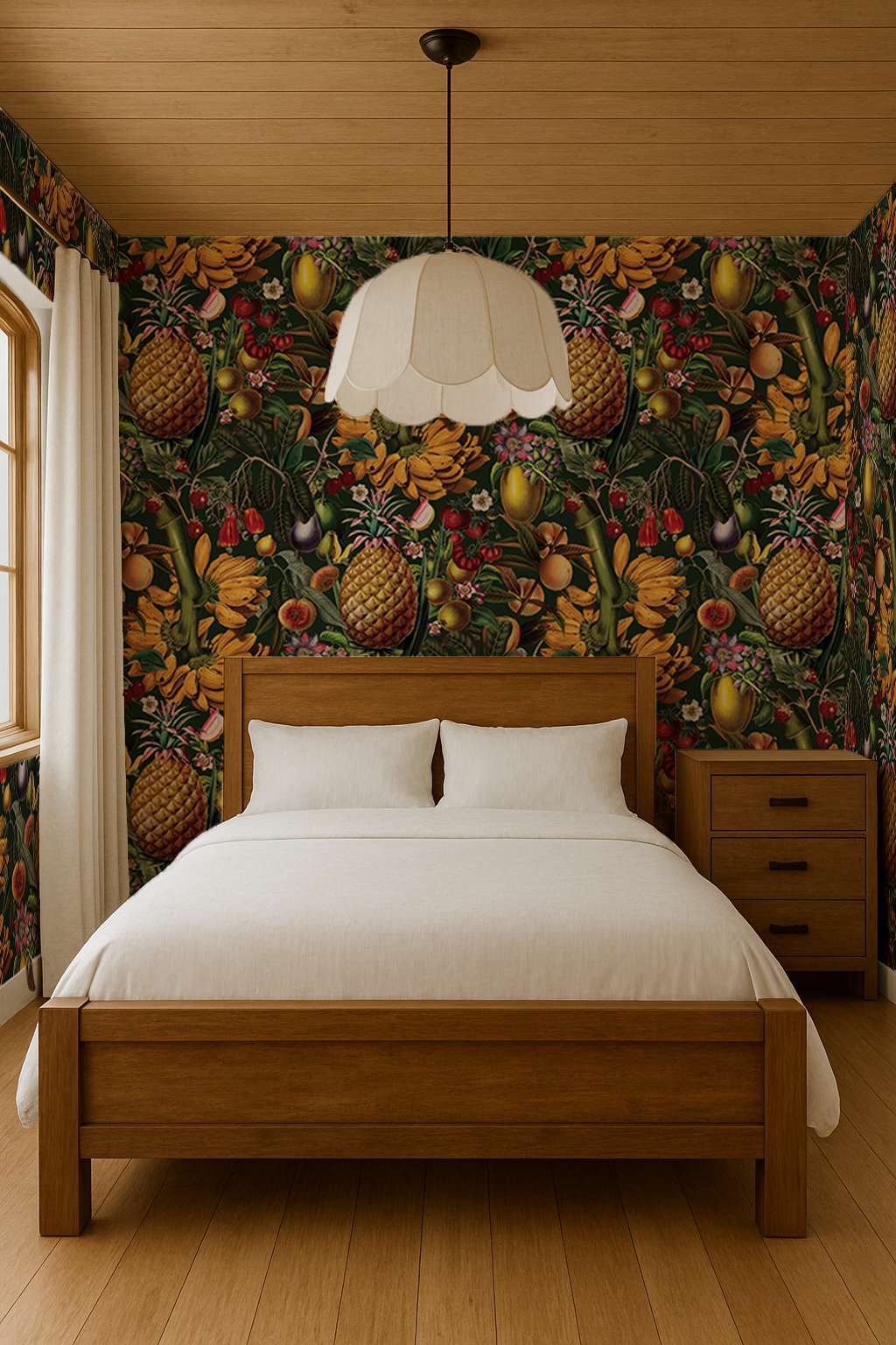 Juicy Fruit Wallpaper, dark green
