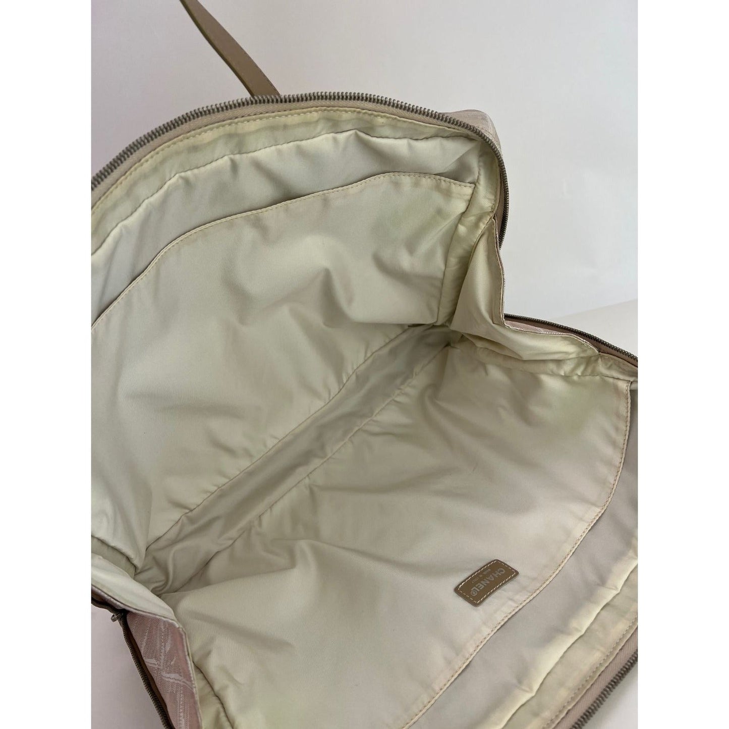 Chanel Canvas Nylon Travel Briefcase Attache Bag