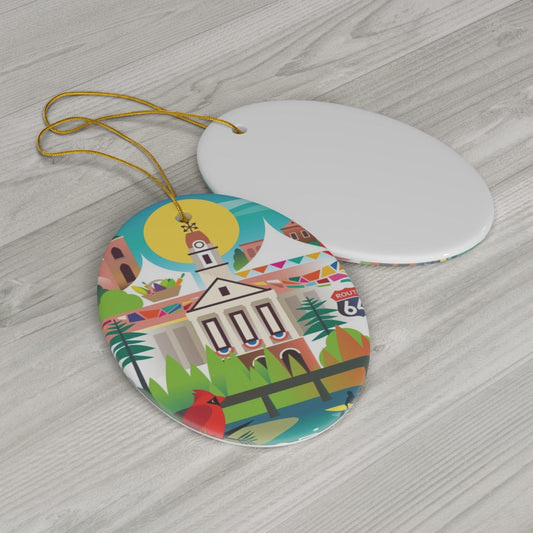 Pittsboro Ceramic Ornament