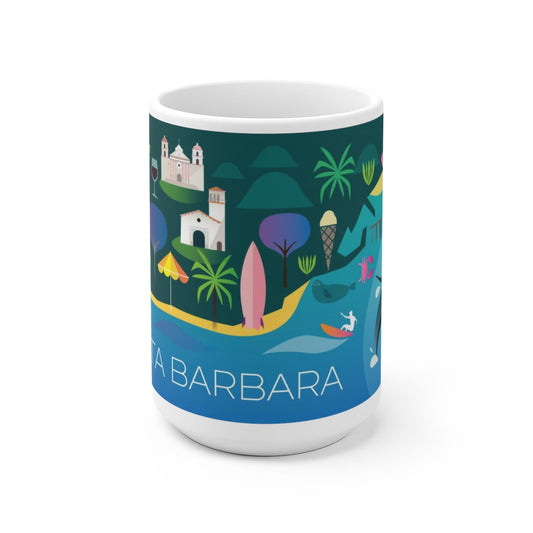 SANTA BARBARA 11 OZ OR 15 OZ CERAMIC MUG