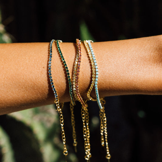 Chloe Tennis Bracelet Canary