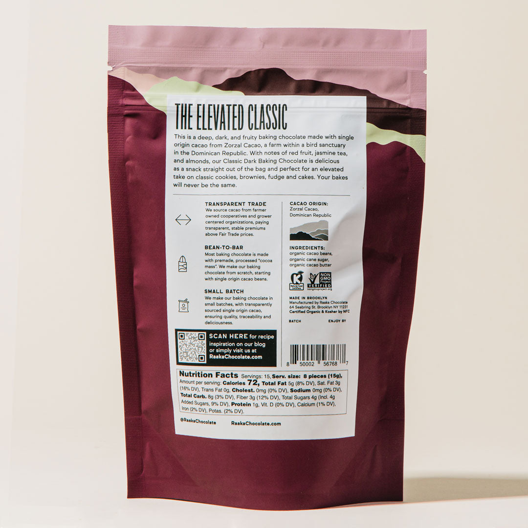 Classic Dark Baking Chocolate - Raaka Chocolate