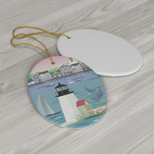 Nantucket Ceramic Ornament