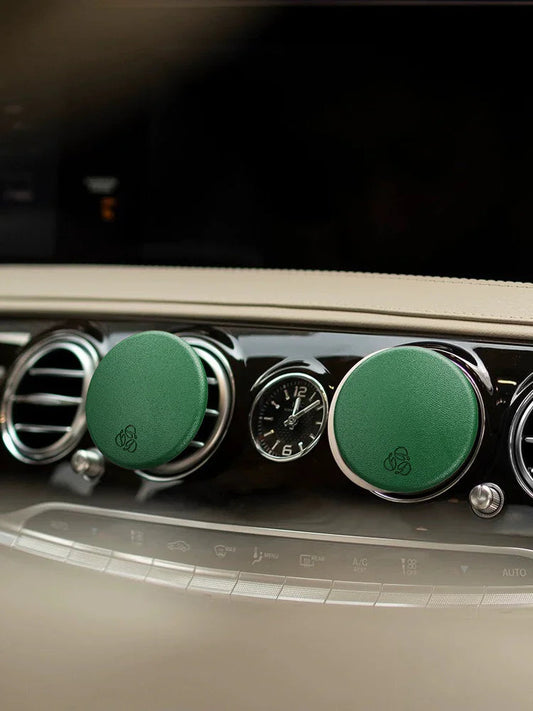 Fig - Green Lambskin Car Diffuser and Insert