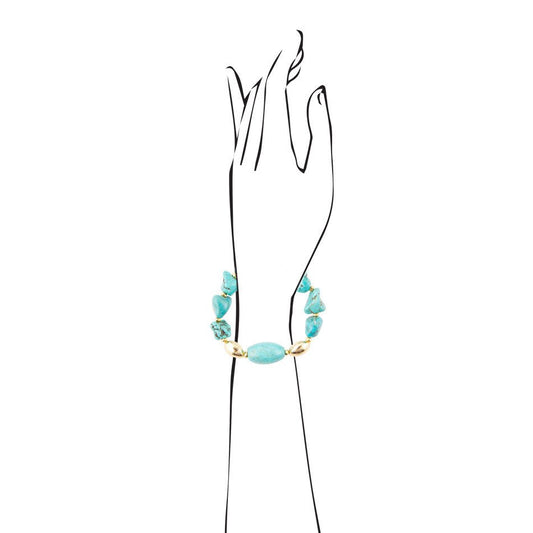Durango Chunky Turquoise Stretch Bracelet