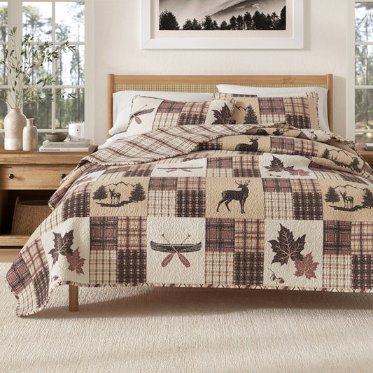 Redwood Lodge 3 Piece Quilt Set