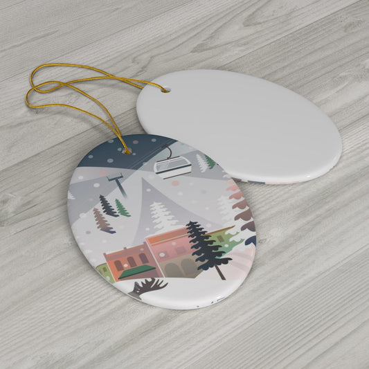 Steamboat Springs Ceramic Ornament