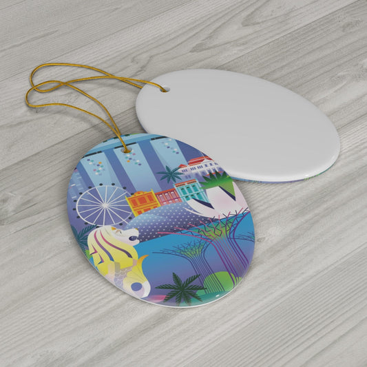 Singapore Ceramic Ornament