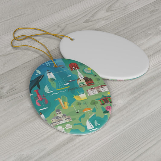 Newport Ceramic Ornament