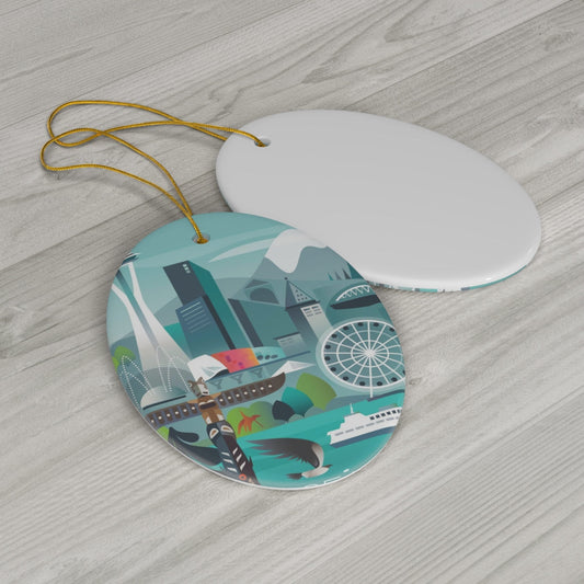 Seattle Ceramic Ornament