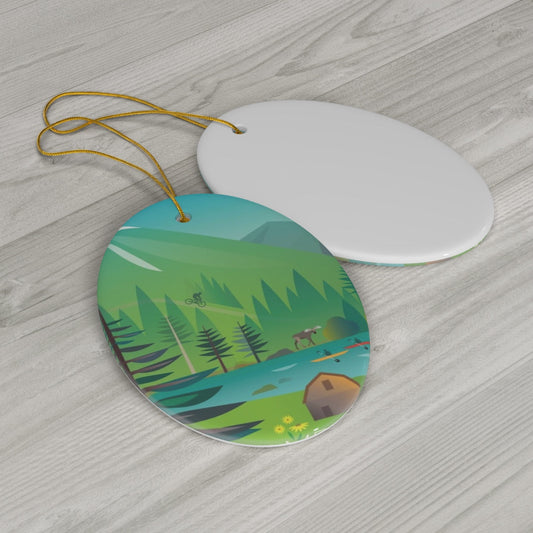 Steamboat Springs Ceramic Ornament