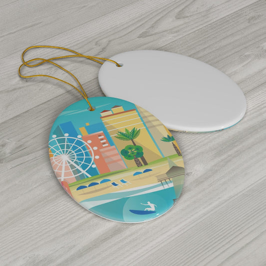 Myrtle Beach Ceramic Ornament