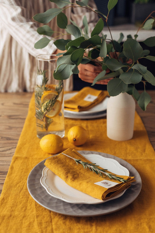 Soft Linen Table Runners