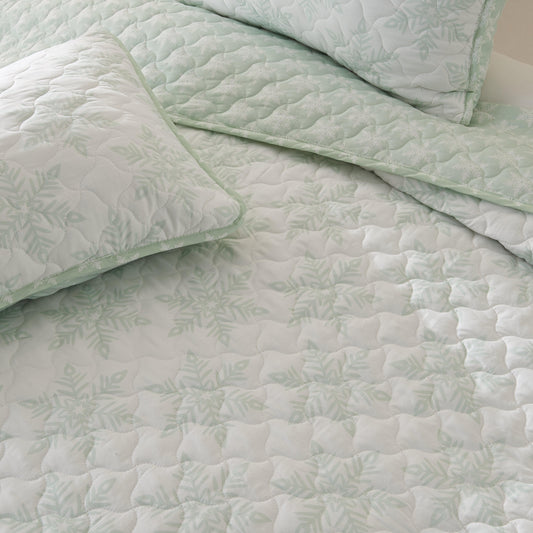 3 Piece Large Snowflake Quilt - Noemi Collection
