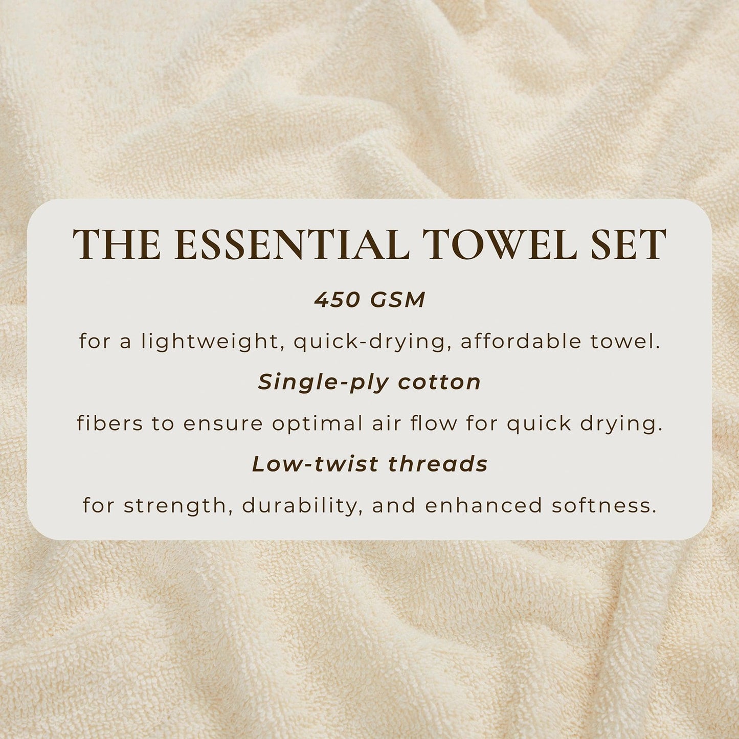 Cotton Terry Bath Towel Set - Cooper Collection