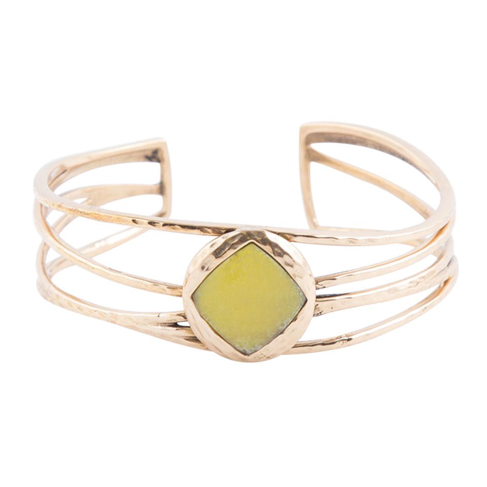 Green Jasper Cuff Bracelet