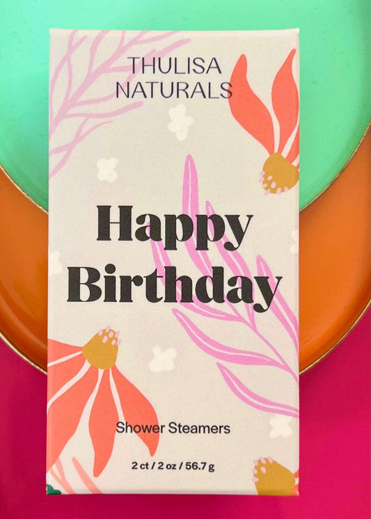 Happy Birthday Lavender Geranium Shower Steamers