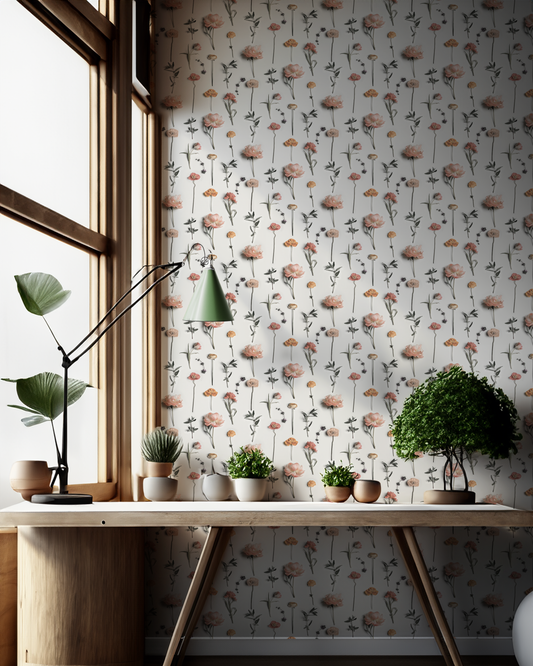 Fresh to Death Wallpaper, small pattern, muted autumn