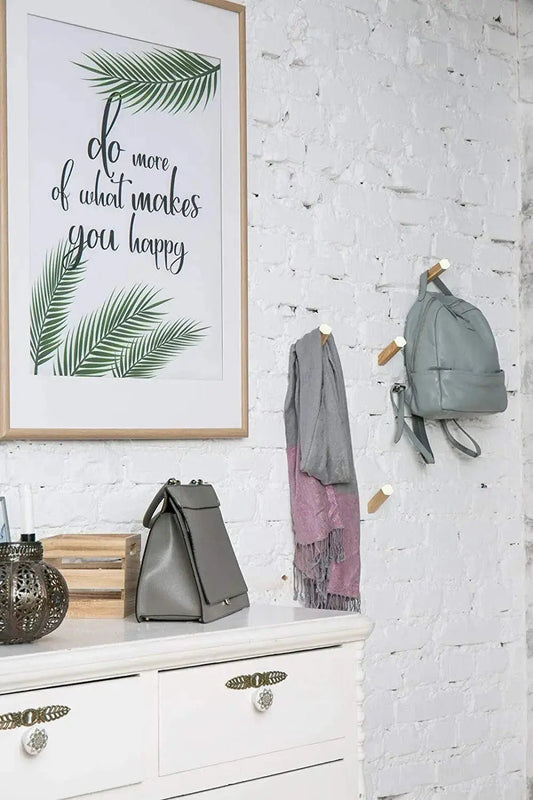 Colored Wood Squared Coat Hook