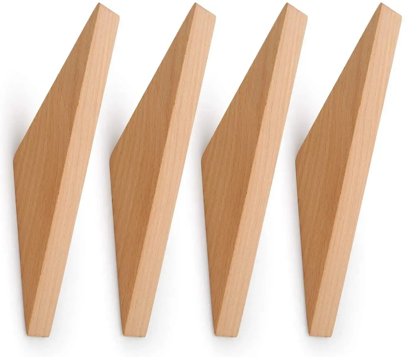 Modern Triangle Wood Hook - Walnut & Beech Wood