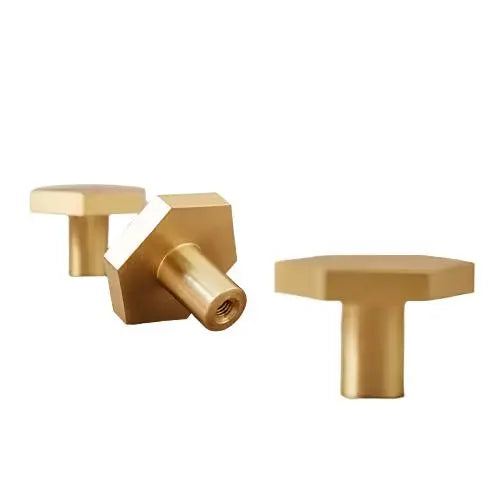 Modern Hexagon Brass Hook