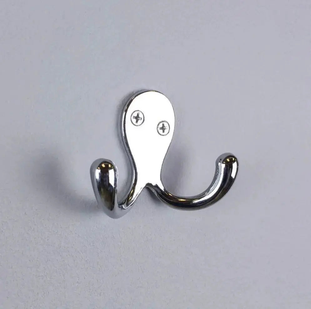 Double Metal Hook - Brass
