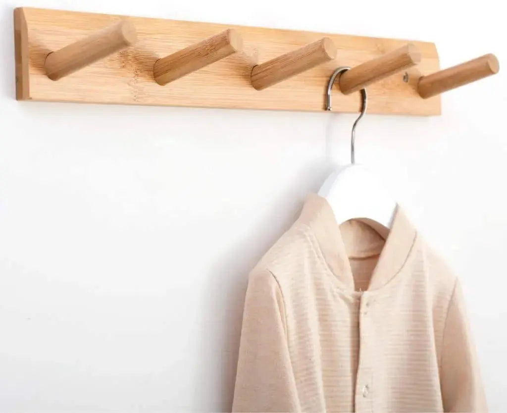 Wood Coat Rack 5-Hook