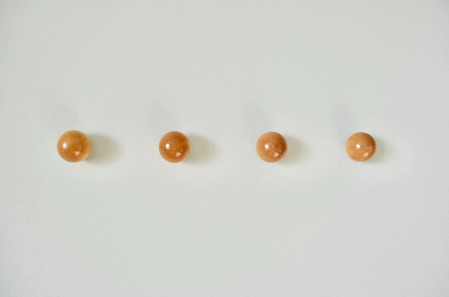 Modern Wood Ball Hooks