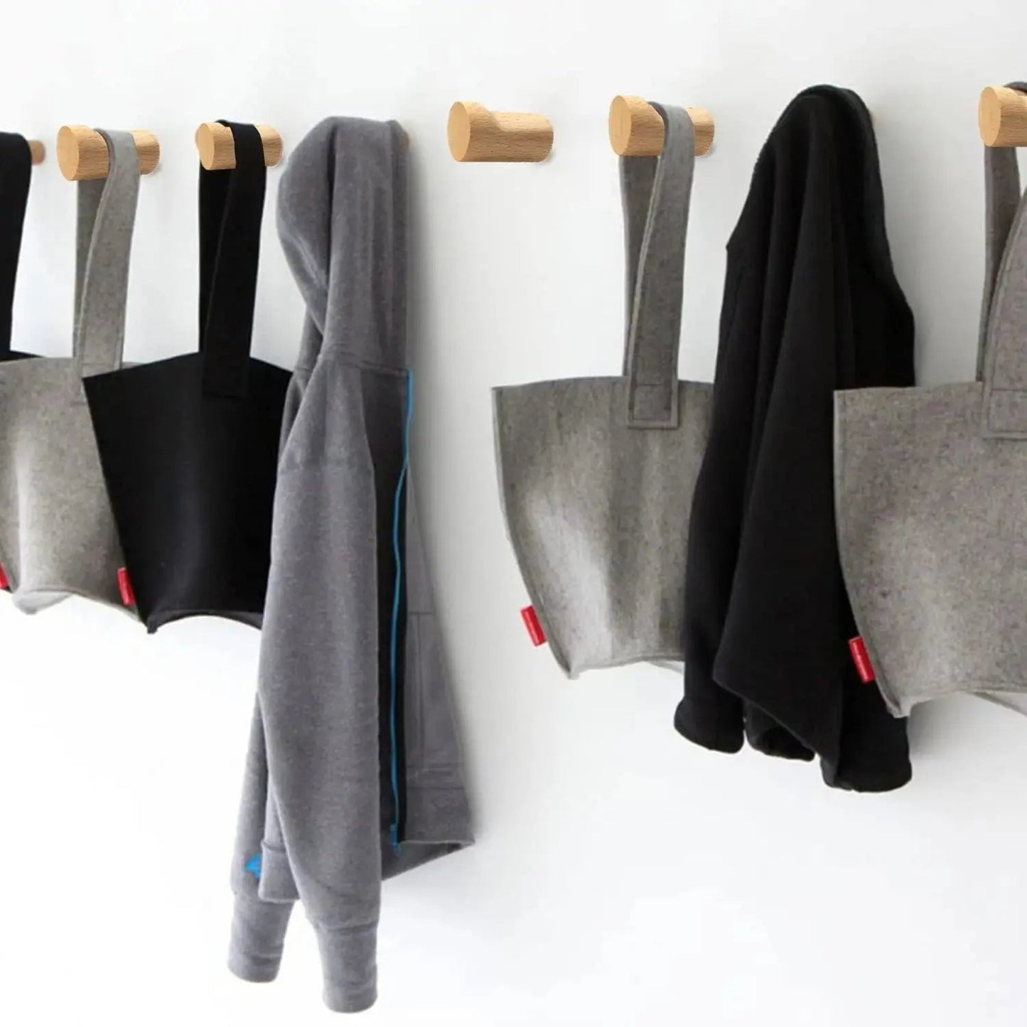 Wood Notched Coat Hook