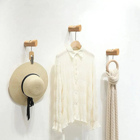 Wood Notched Coat Hook