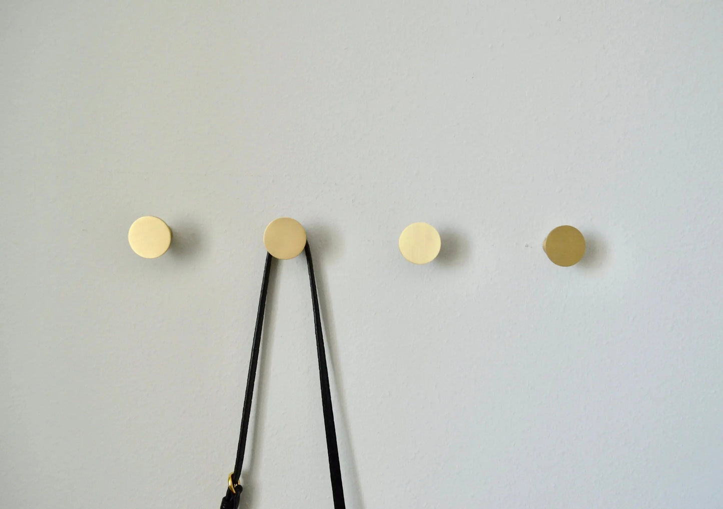 Round Solid Brass Wall Hook