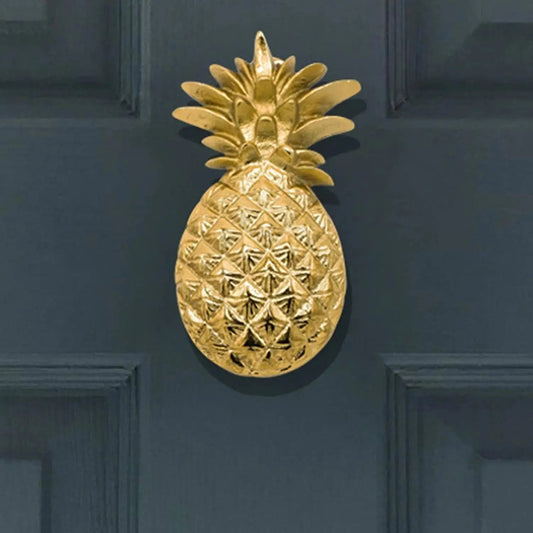 Brass Pineapple Door Knocker - Polished Brass
