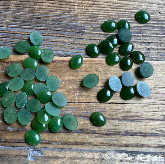 Canadian Jade Oval Cabochon - 8x10mm