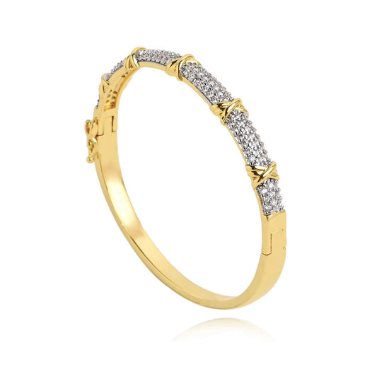 Kit Two Tone Pave Bracelet