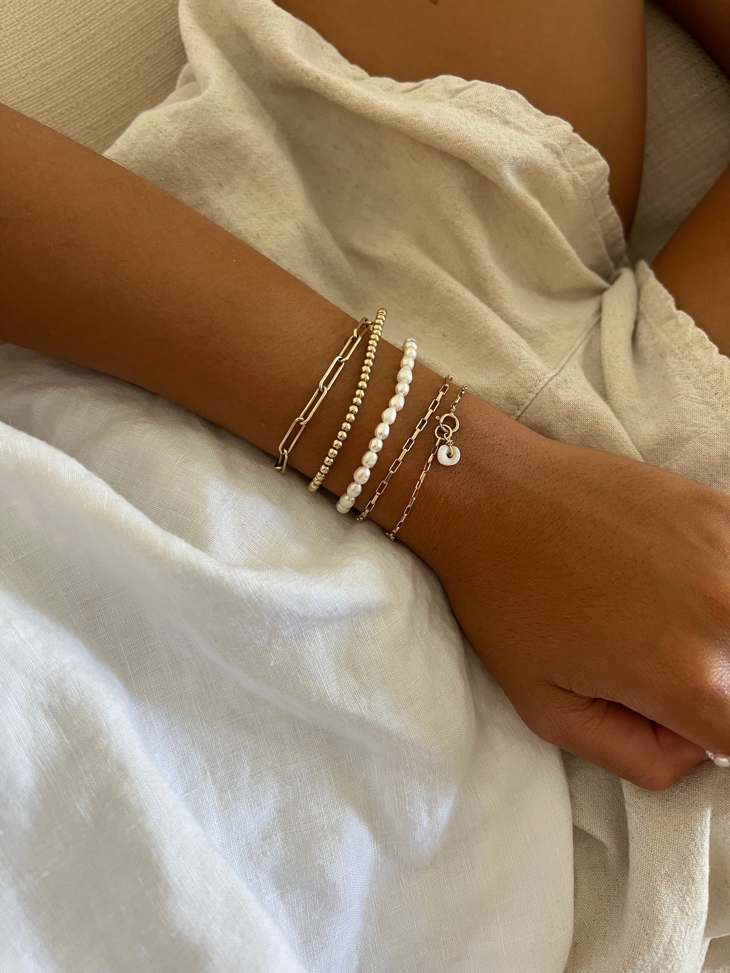 Dainty Paperclip Chain Bracelet