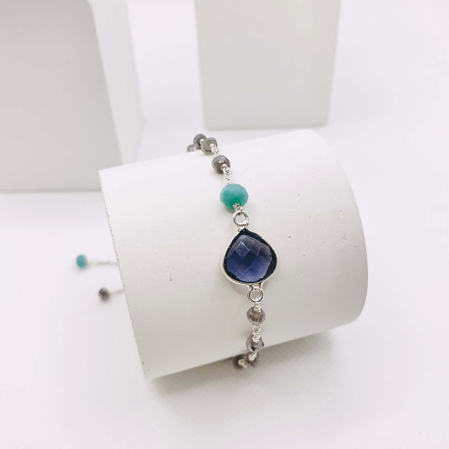 Blue Tanzanite Quartz Ballet Gemstone Bracelet