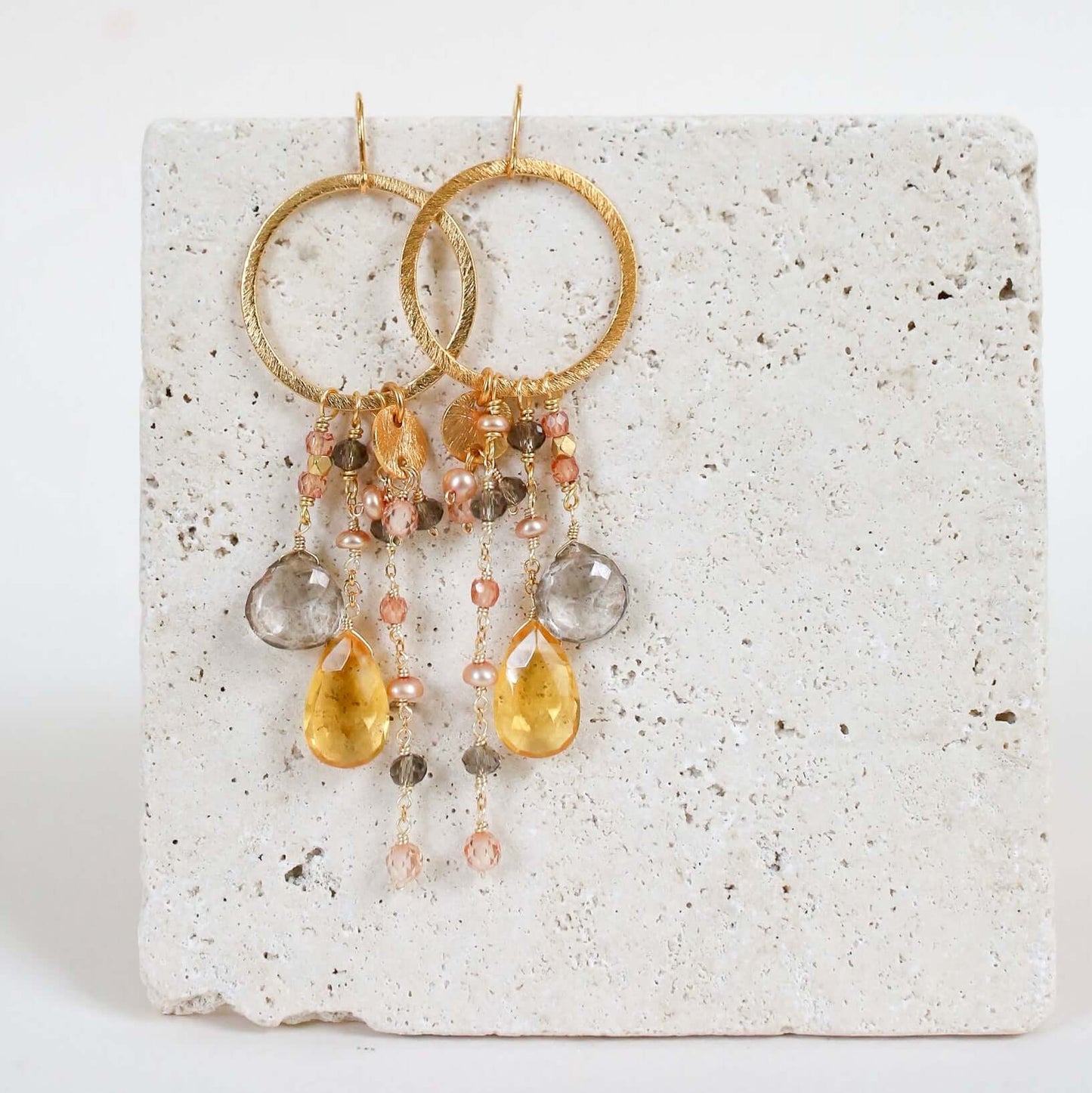 Amethyst & Citrine Ammil Earrings