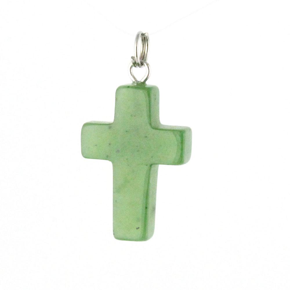 Small Jade Cross Charm/Pendant