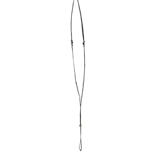 Wax Cord with Jade Beads