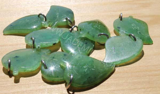 Jade Leaf Charm, 2680-3P Clearance