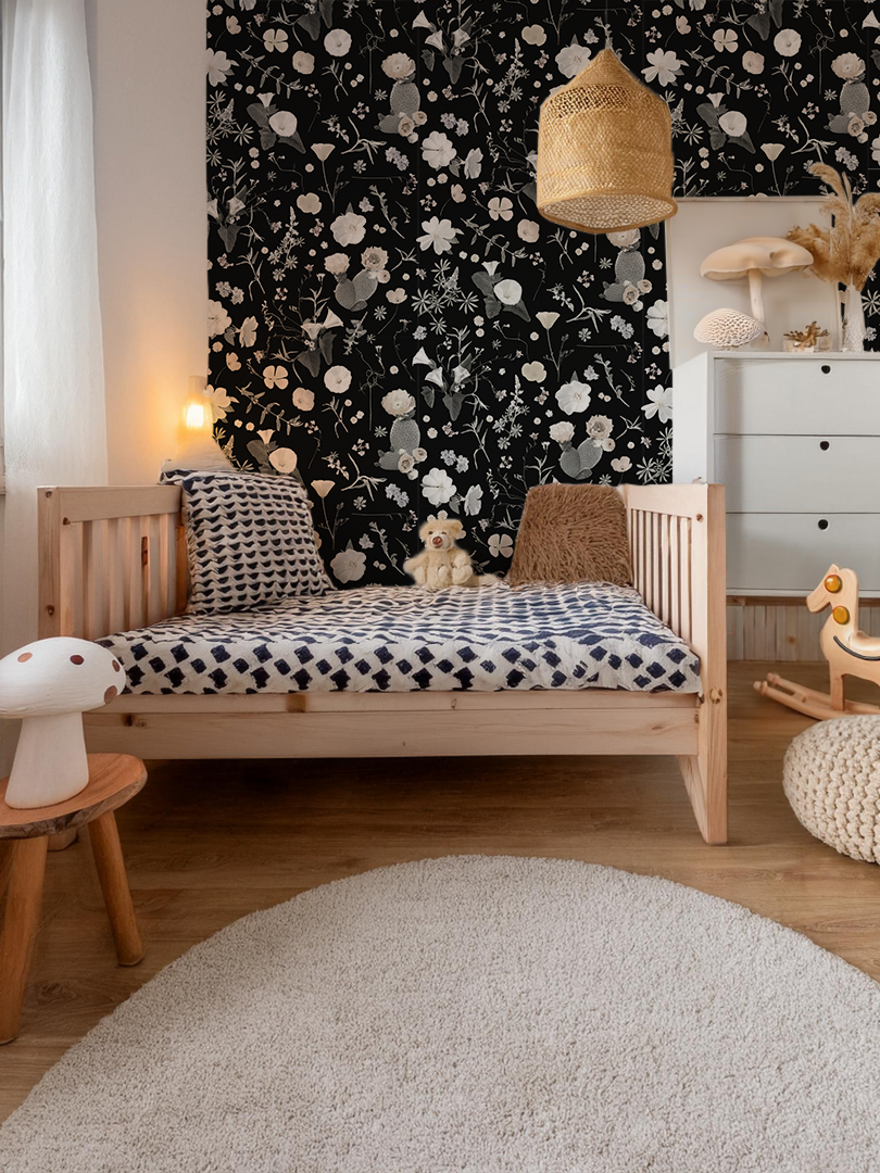 California Native Wallpaper, black and white