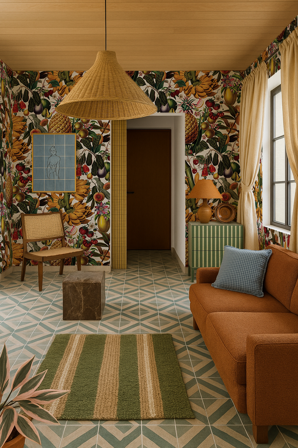 Juicy Fruit Wallpaper, white