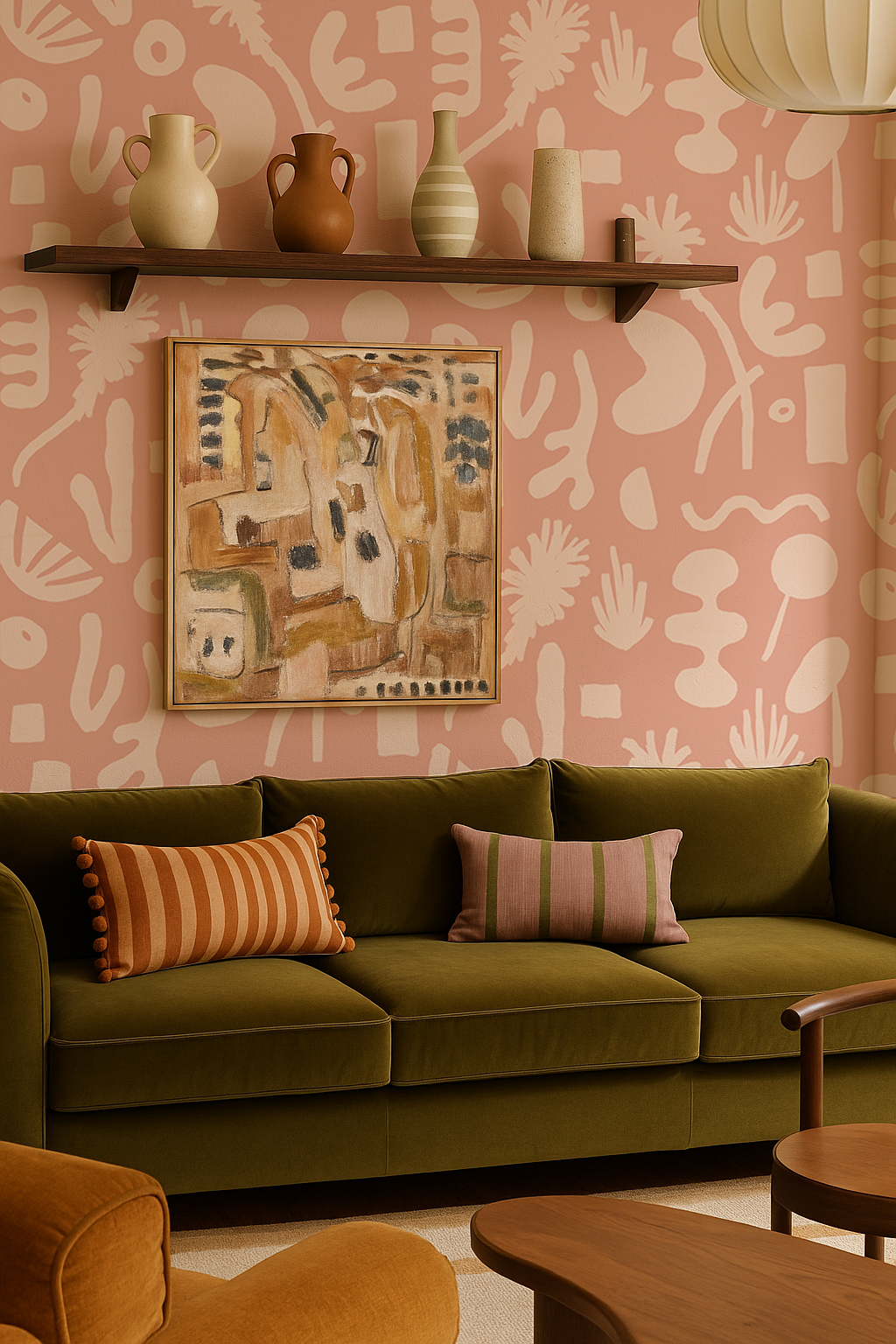 Pool Side Wallpaper, pink