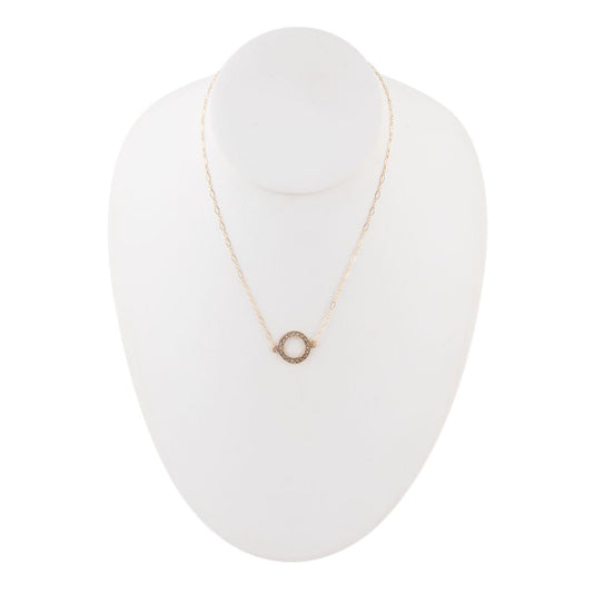 Bronze Marcasite Necklace