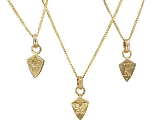 Butterfly Escutcheon Necklace